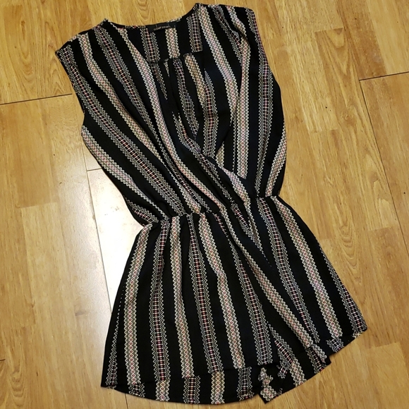 oober swank Pants - Ooberswank striped romper sz small